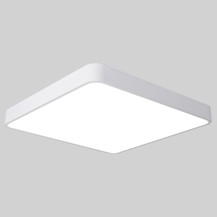 Macaron LED Square Ceiling Lamp, White Light, Size:50cm(White)