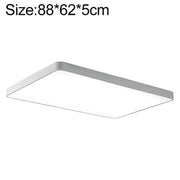 Macaron LED Rectangle Ceiling Lamp, White Light, Size:88x62cm(White)