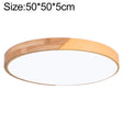 Wood Macaron LED Round Ceiling Lamp, White Light, Size:50cm(Yellow) - Celling Lights & Chandeliers by PMc TechLife | Online Shopping South Africa | PMc TechLife | Buy Now Pay Later Mobicred