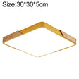 Wood Macaron LED Square Ceiling Lamp, White Light, Size:30cm(Yellow) - free shipping - PMc TechLife - Order now!