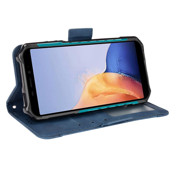 For Ulefone Armor X9 Skin Feel Calf Pattern Leather Phone Case(Blue)