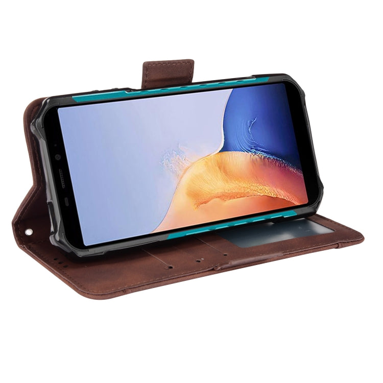 For Ulefone Armor X9 Skin Feel Calf Pattern Leather Phone Case(Brown)