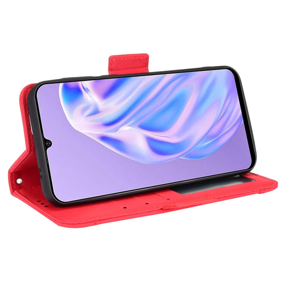 For Ulefone Note 6 / Note 6P Skin Feel Calf Pattern Leather Phone Case(Red)