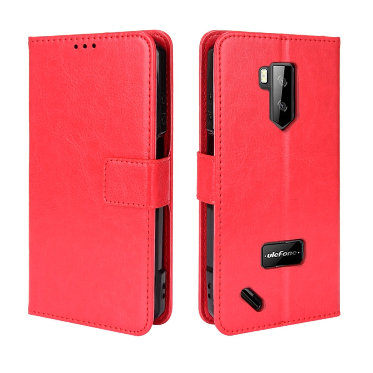 For Ulefone Armor X9 Retro Crazy Horse Texture Leather Phone Case(Red)