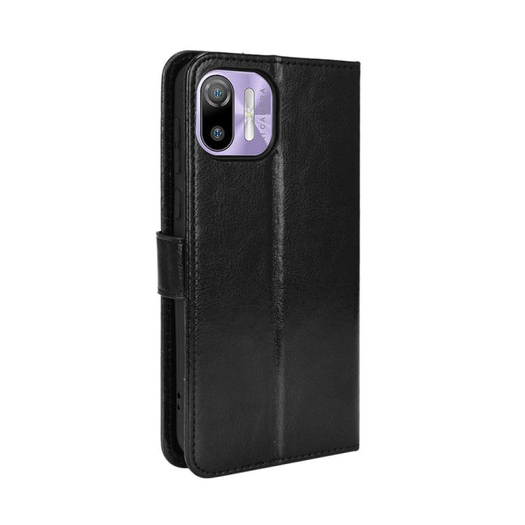 For Ulefone Note 6/ Note 6P Retro Crazy Horse Texture Leather Phone Case(Black)