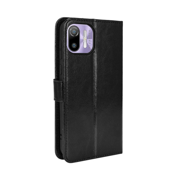 For Ulefone Note 6/ Note 6P Retro Crazy Horse Texture Leather Phone Case(Black)