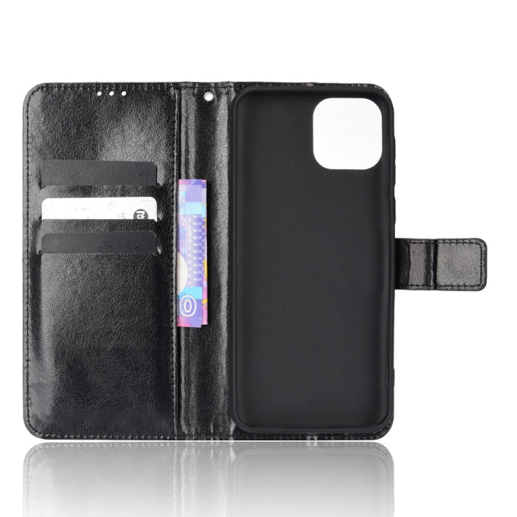 For Ulefone Note 6/ Note 6P Retro Crazy Horse Texture Leather Phone Case(Black)