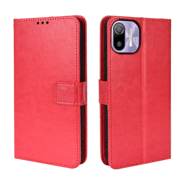 For Ulefone Note 6/ Note 6P Retro Crazy Horse Texture Leather Phone Case(Red)