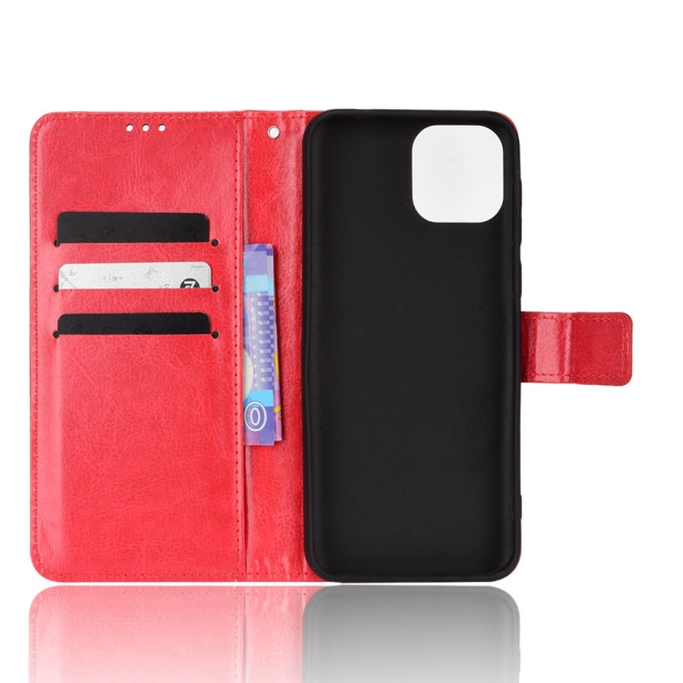 For Ulefone Note 6/ Note 6P Retro Crazy Horse Texture Leather Phone Case(Red)