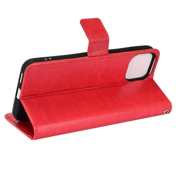 For Ulefone Note 6/ Note 6P Retro Crazy Horse Texture Leather Phone Case(Red)