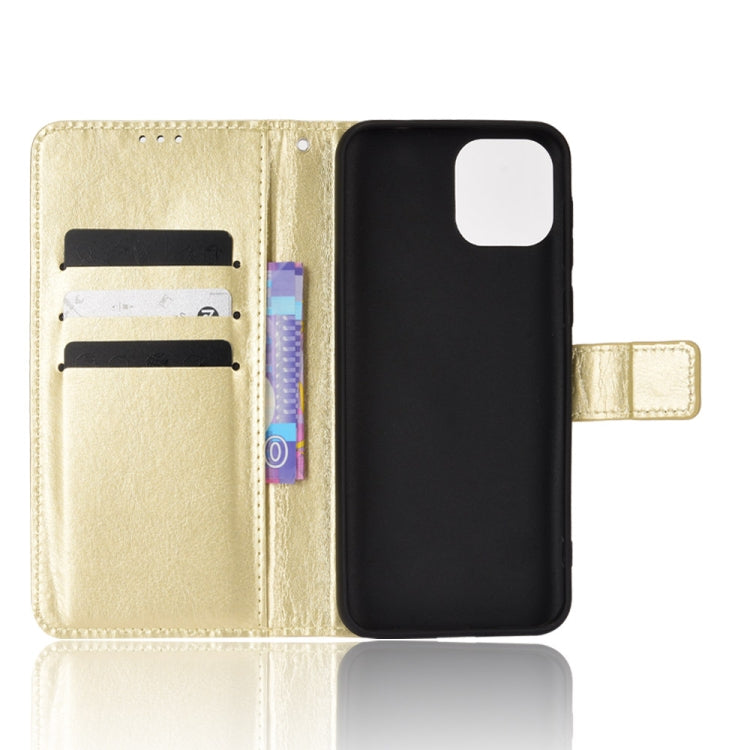 For Ulefone Note 6/ Note 6P Retro Crazy Horse Texture Leather Phone Case(Gold)