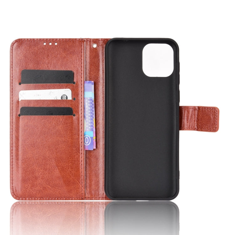 For Ulefone Note 6/ Note 6P Retro Crazy Horse Texture Leather Phone Case(Brown)
