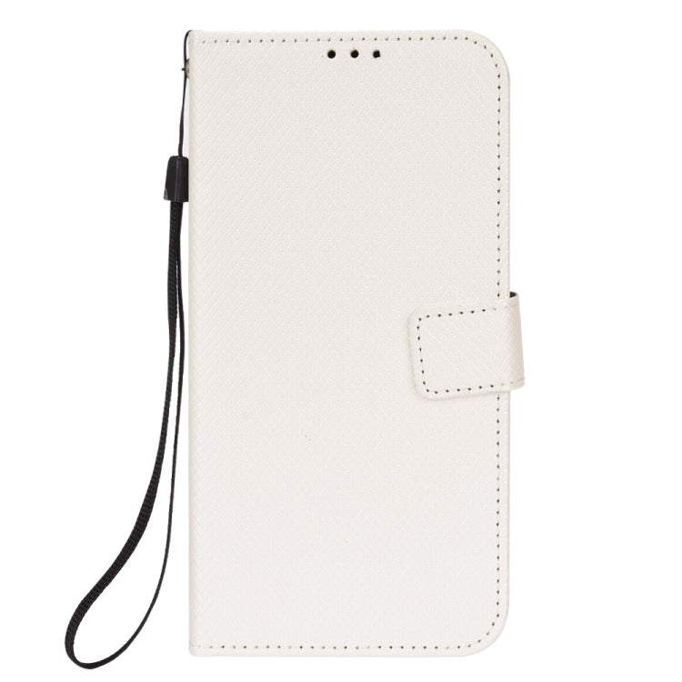 For Ulefone Note 6/ Note 6P Diamond Texture Leather Phone Case(White)