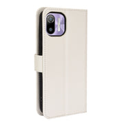 For Ulefone Note 6/ Note 6P Diamond Texture Leather Phone Case(White)