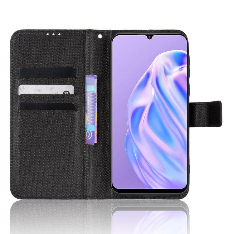 For Ulefone Note 6/ Note 6P Diamond Texture Leather Phone Case(Black)