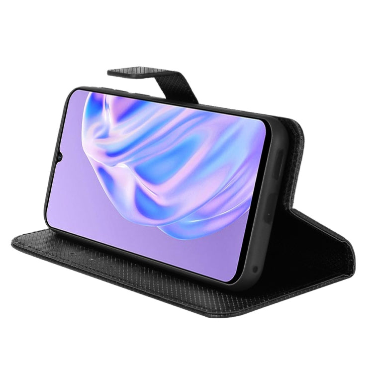 For Ulefone Note 6/ Note 6P Diamond Texture Leather Phone Case(Black)