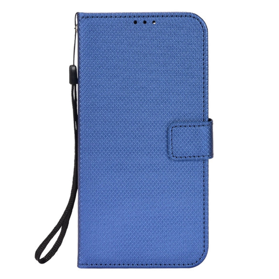 For Ulefone Note 6/ Note 6P Diamond Texture Leather Phone Case(Blue)