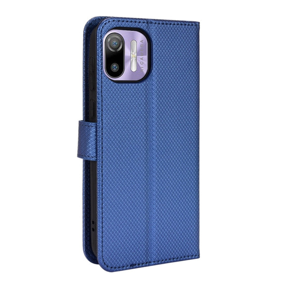 For Ulefone Note 6/ Note 6P Diamond Texture Leather Phone Case(Blue)