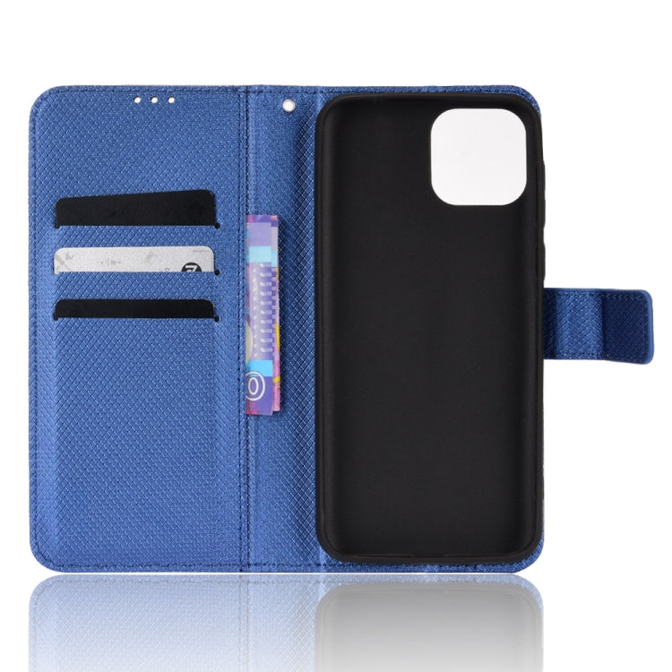 For Ulefone Note 6/ Note 6P Diamond Texture Leather Phone Case(Blue)