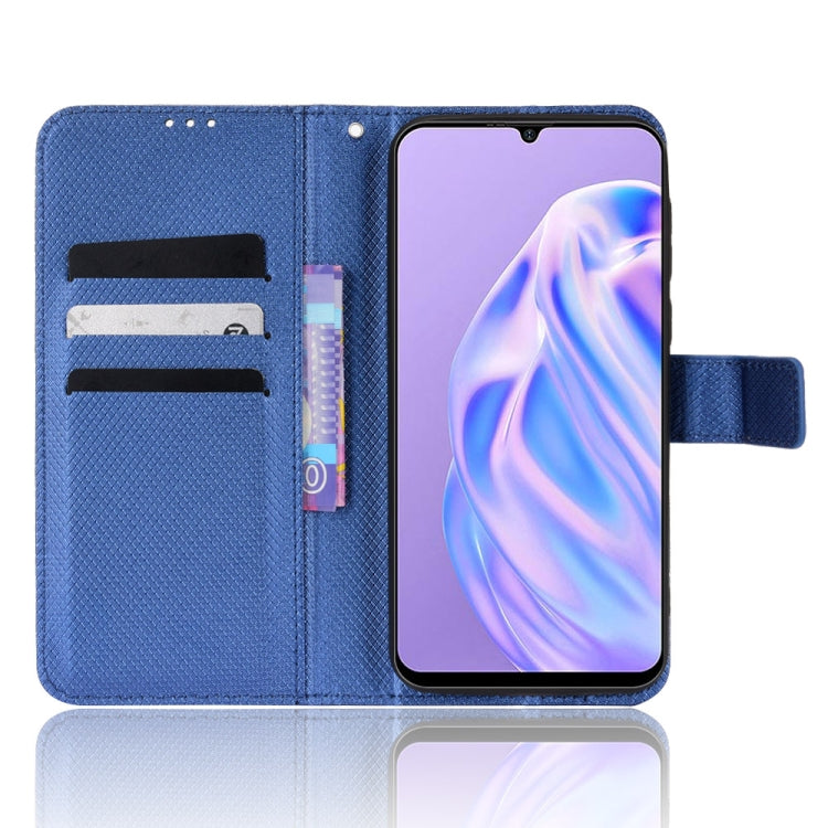 For Ulefone Note 6/ Note 6P Diamond Texture Leather Phone Case(Blue)