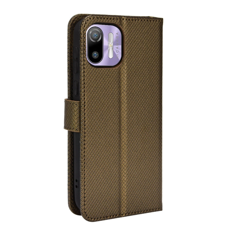 For Ulefone Note 6/ Note 6P Diamond Texture Leather Phone Case(Copper)