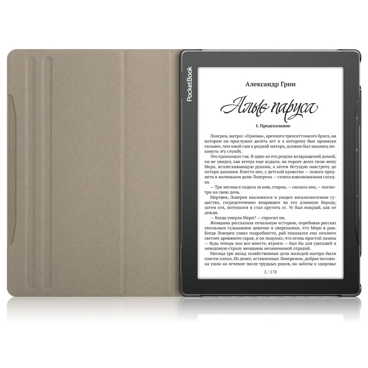 For Realme PocketBook PB970 360 Degrees Rotation Leather Tablet Case(Grey)