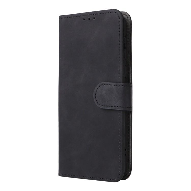 For Ulefone Note 6 Skin Feel Magnetic Flip Leather Phone Case(Black)