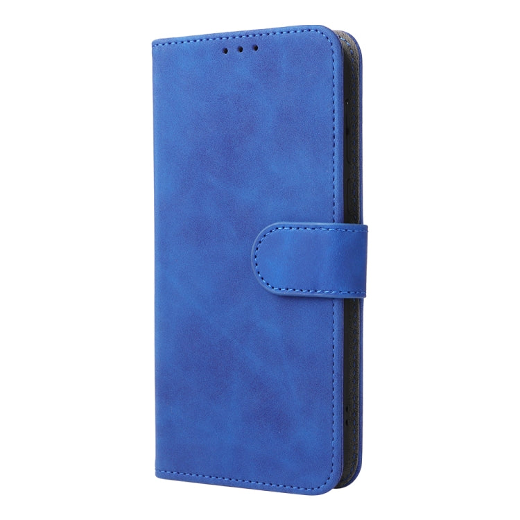 For Ulefone Note 6 Skin Feel Magnetic Flip Leather Phone Case(Blue)