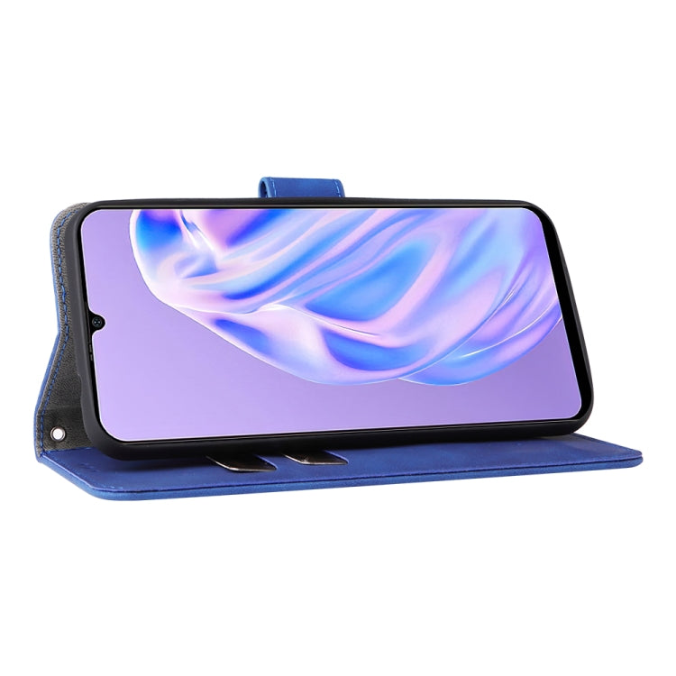 For Ulefone Note 6 Skin Feel Magnetic Flip Leather Phone Case(Blue)
