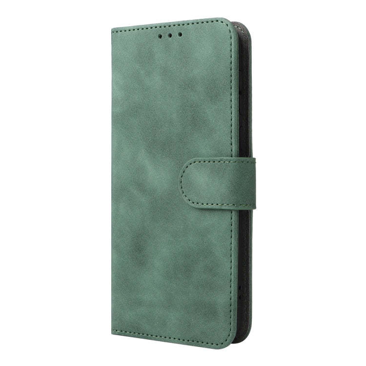 For Ulefone Note 6 Skin Feel Magnetic Flip Leather Phone Case(Green)