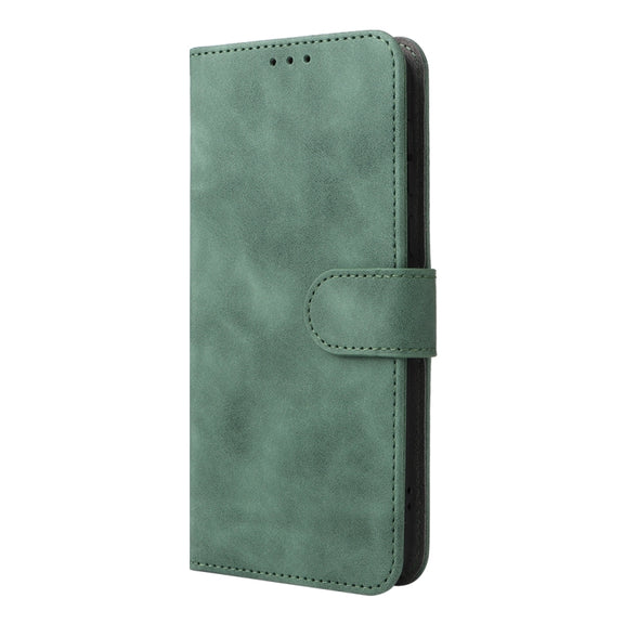 For Ulefone Note 6 Skin Feel Magnetic Flip Leather Phone Case(Green)