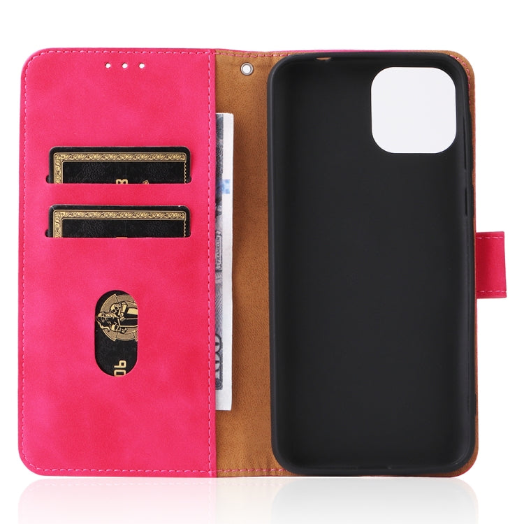 For Ulefone Note 6 Skin Feel Magnetic Flip Leather Phone Case(Rose Gold)