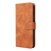 For Ulefone Note 6 Skin Feel Magnetic Flip Leather Phone Case(Brown)