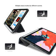 For iPad Pro 10.5 Mutural Exquisite Series Cloth Texture PU+TPU Leather Case with 3-Fold Holder & Pen Slot & Sleep & Wake-up Function(Green)