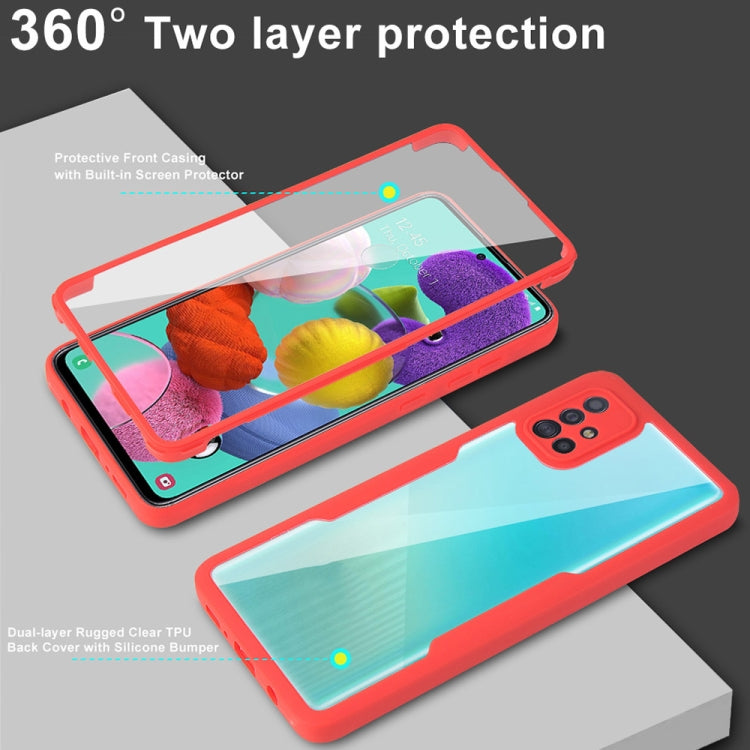 For Samsung Galaxy A51 4G Acrylic + TPU 360 Degrees Full Coverage Shockproof Phone Case(Green)