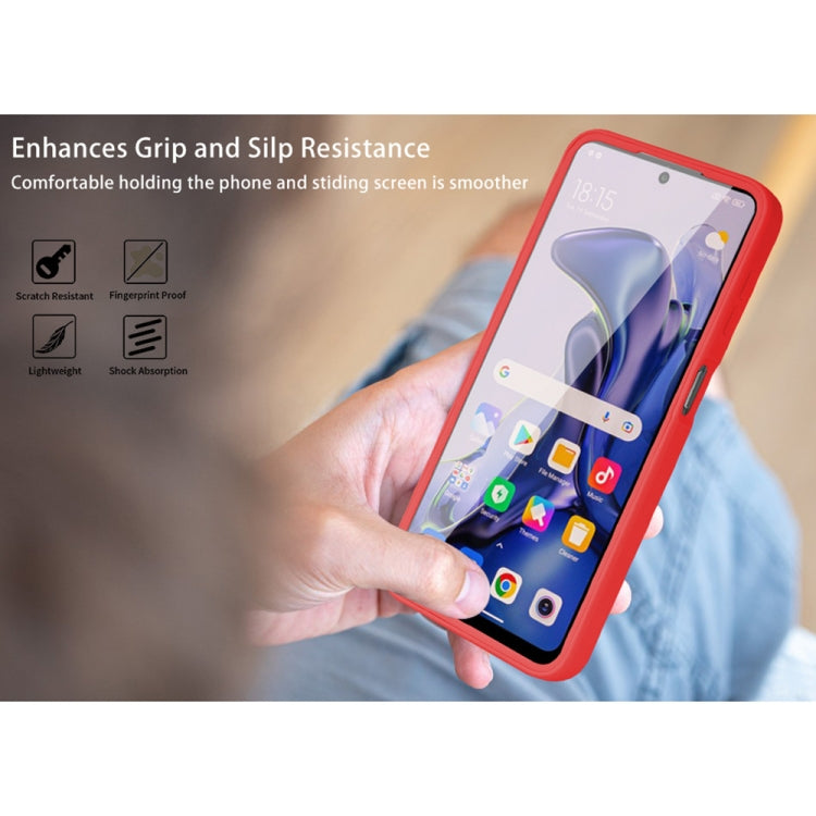 For Xiaomi Mi 11T / 11T Pro Acrylic + TPU 360 Degrees Full Coverage Shockproof Phone Case(Red)