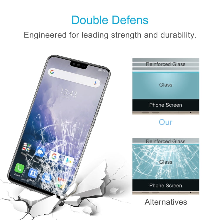 50 PCS 0.26mm 9H 2.5D Tempered Glass Film For Ulefone T2