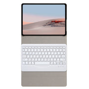SFGO Tree Texture Bluetooth Keyboard Leather Case For Microsoft Surface Go 4 / 3 / 2 / 1(Black + White)