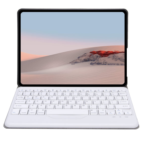 SFGO Tree Texture Bluetooth Keyboard Leather Case For Microsoft Surface Go 4 / 3 / 2 / 1(Black + White)