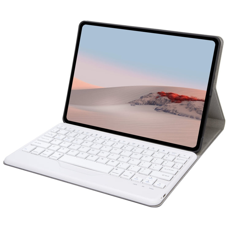 SFGO Tree Texture Bluetooth Keyboard Leather Case For Microsoft Surface Go 4 / 3 / 2 / 1(Black + White)