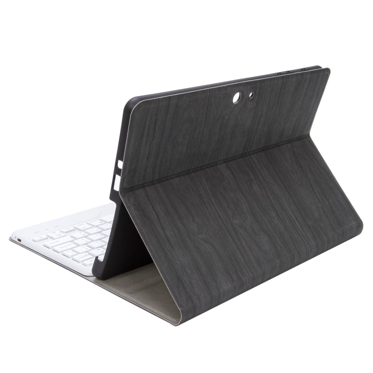 SFGO Tree Texture Bluetooth Keyboard Leather Case For Microsoft Surface Go 4 / 3 / 2 / 1(Black + White)