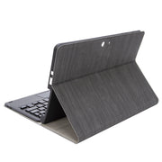 SFGO-A Tree Texture Bluetooth Keyboard Leather Case with Touchpad For Microsoft Surface Go 4 / 3 / 2 / 1(Black + Black)