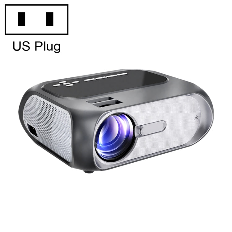 T7i 720P 200 ANSI Home Theater LED HD Digital Projector, Basic Version, US Plug(Silver Grey)