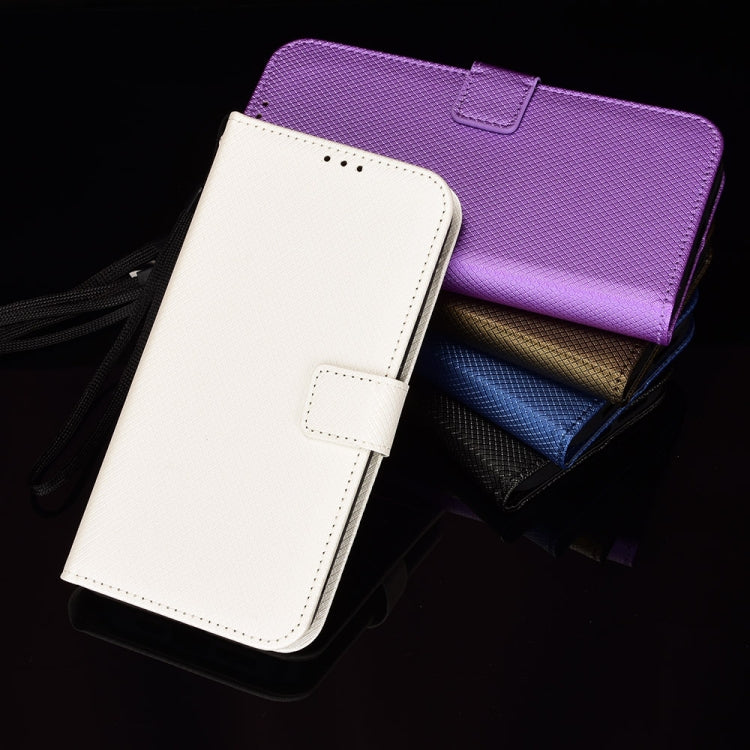 For Ulefone Armor X9 Diamond Texture Leather Phone Case(White)