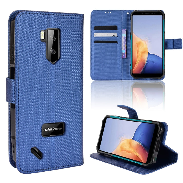 For Ulefone Armor X9 Diamond Texture Leather Phone Case(Blue)