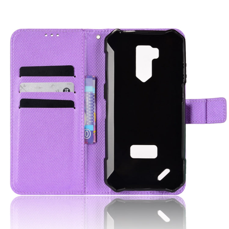 For Ulefone Armor X9 Diamond Texture Leather Phone Case(Purple)