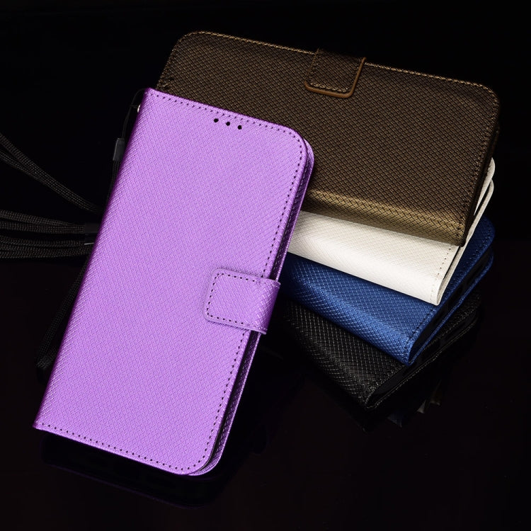 For Ulefone Armor X9 Diamond Texture Leather Phone Case(Purple)