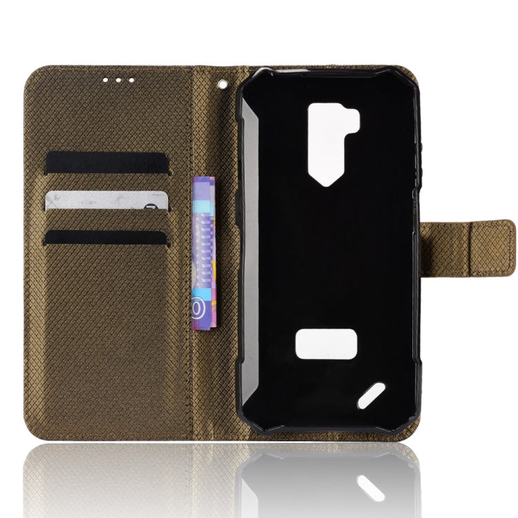 For Ulefone Armor X9 Diamond Texture Leather Phone Case(Brown)