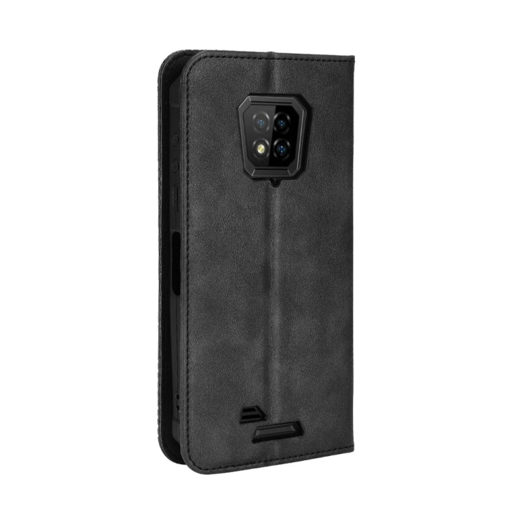 For Ulefone Armor 8 Magnetic Buckle Retro Texture Leather Phone Case(Black)