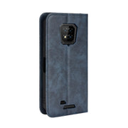 For Ulefone Armor 8 Magnetic Buckle Retro Texture Leather Phone Case(Blue)